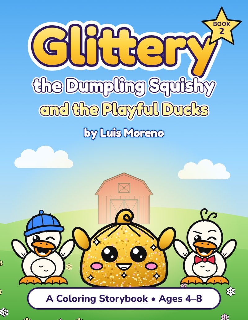Cover of Glittery the Dumpling Squishy and the Playful Ducks